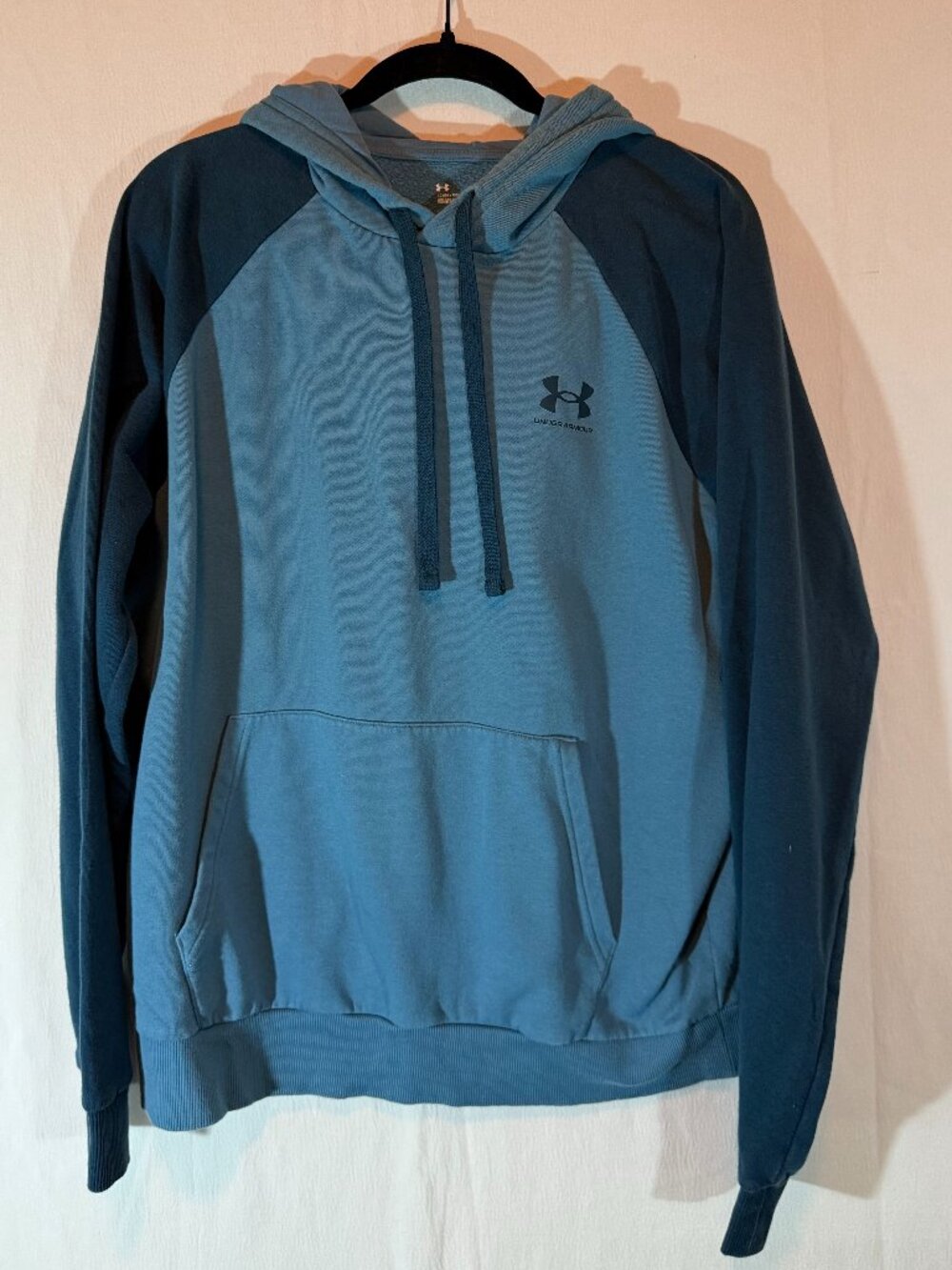 Under Armour Women's Two-Tone Teal Blue Hoodie Size Large Style 1366357